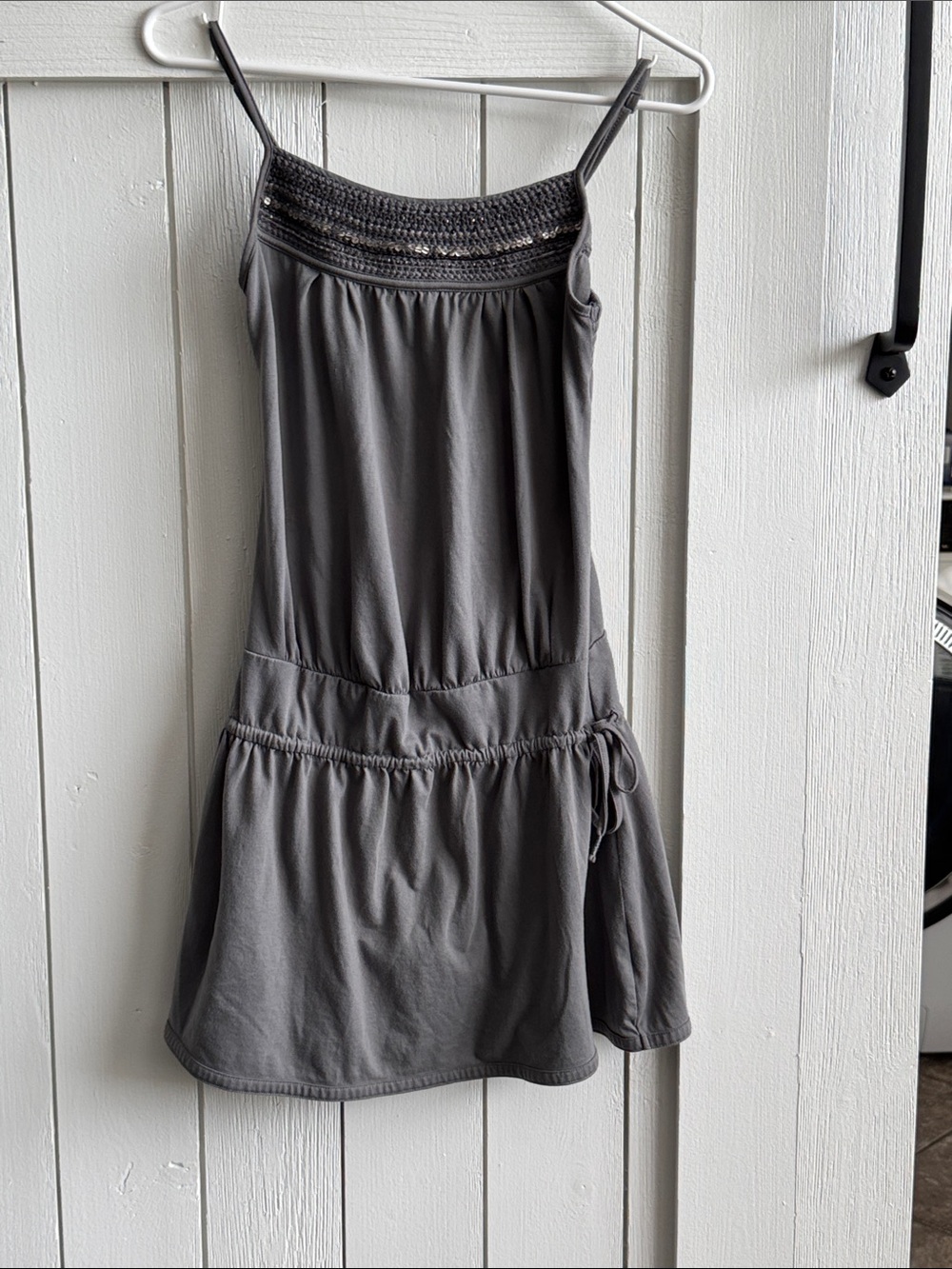 American Eagle Outfitters Gray Spaghetti Strap Dress